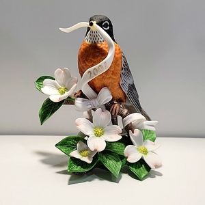 2001 American Robin by Lenox porcelain sculpture